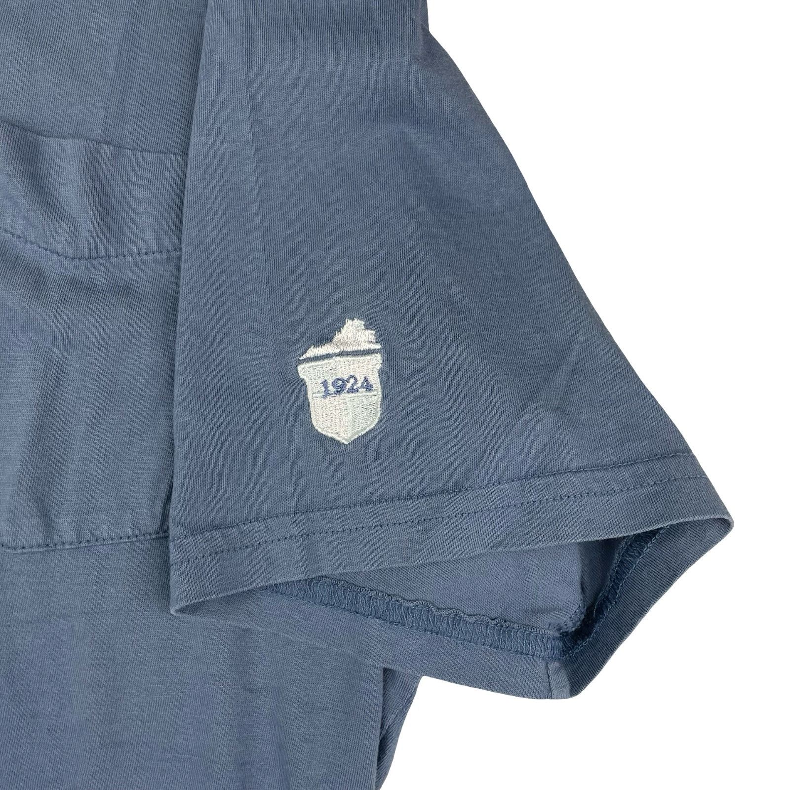 Criquet Criquet Men’s 100% Pima Cotton S/S Pocket T-Shirt Blue • Med Size US M / EU 48-50 / 2 - 3 Thumbnail