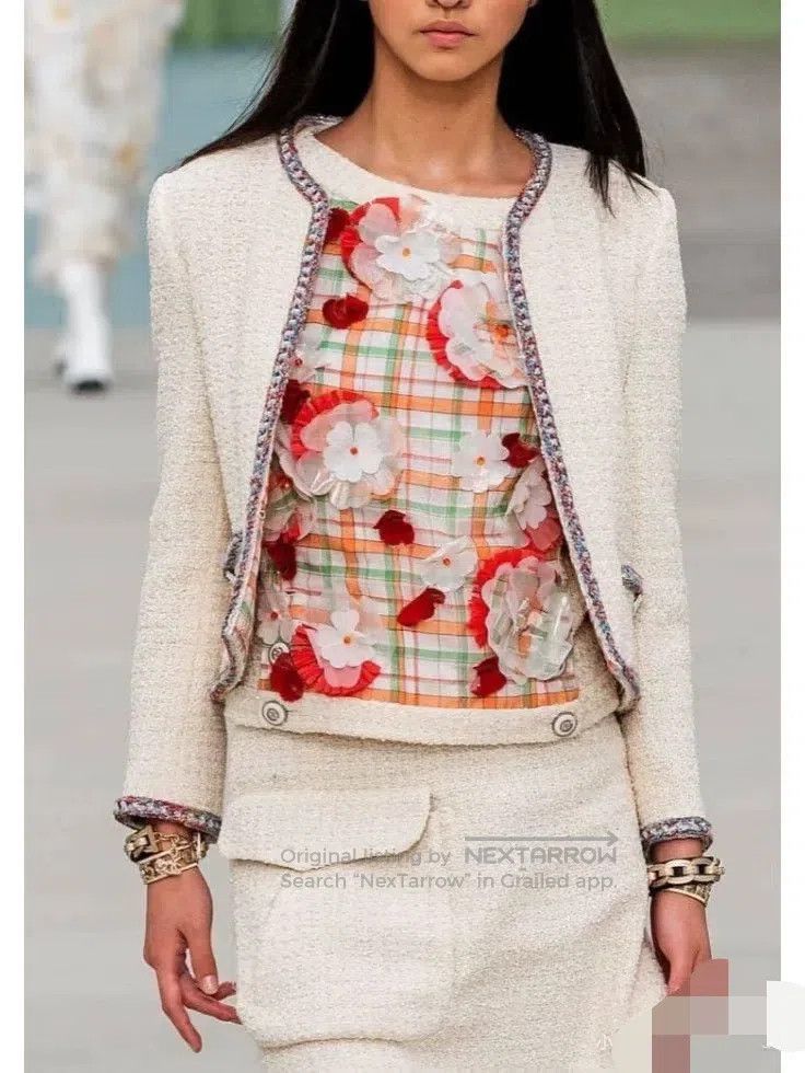 Chanel Chanel 19S beach series woven one-pocket beige skirt Size 24" / US 00 / IT 34 - 2 Thumbnail