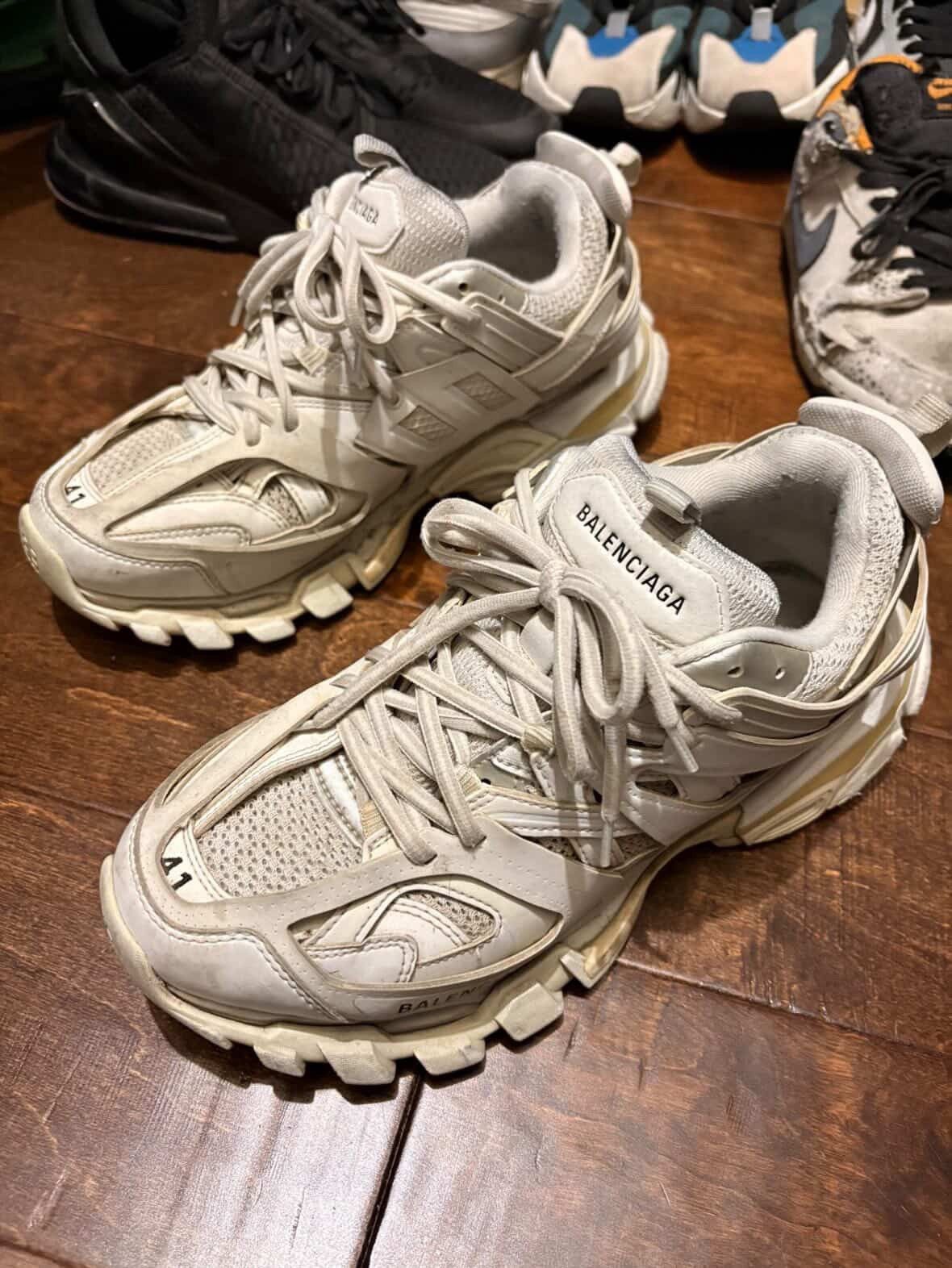 Balenciaga White Balenciaga Track Runners Size US 8 / EU 41 - 2 Thumbnail