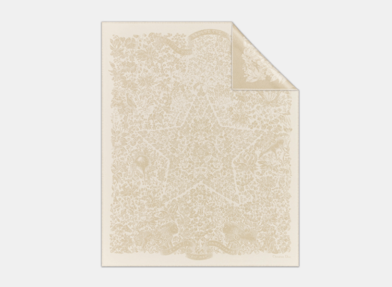 Dior o1w1db11125 51STE3 Size : OS / Blanket in Ivory/Gold Size ONE SIZE - 1 Thumbnail