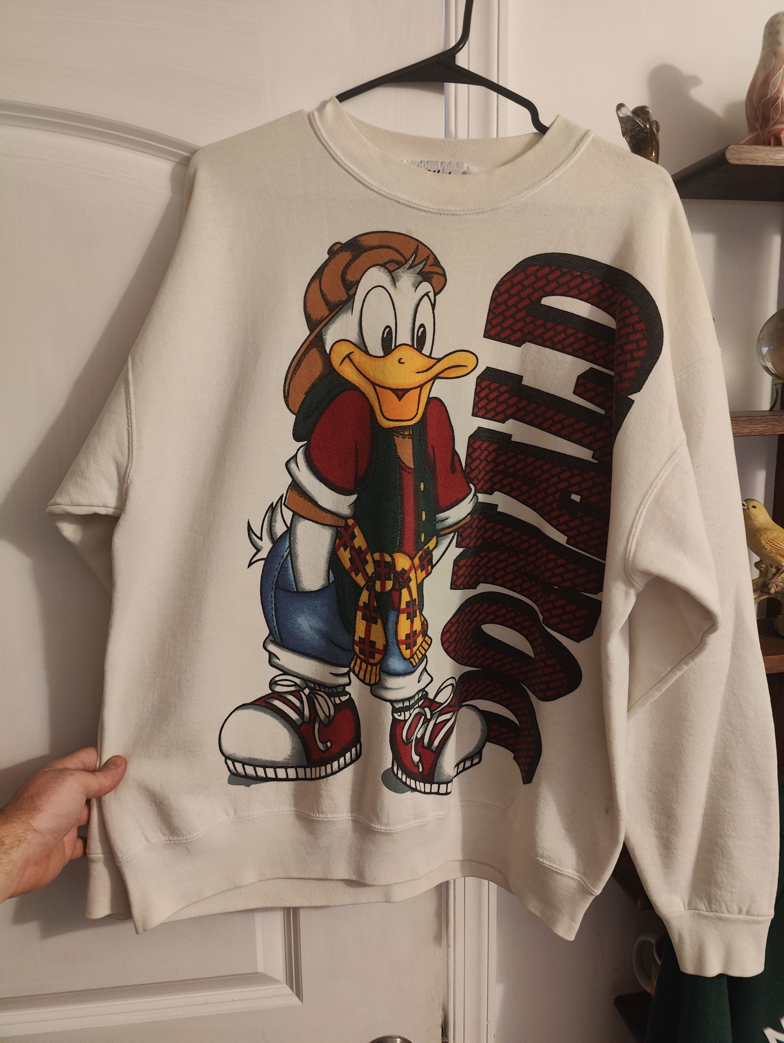 Other Vtg 90s Disney Mickey Unltd Crewneck Hip Hop Donald Duck Size US XL / EU 56 / 4 - 1 Thumbnail