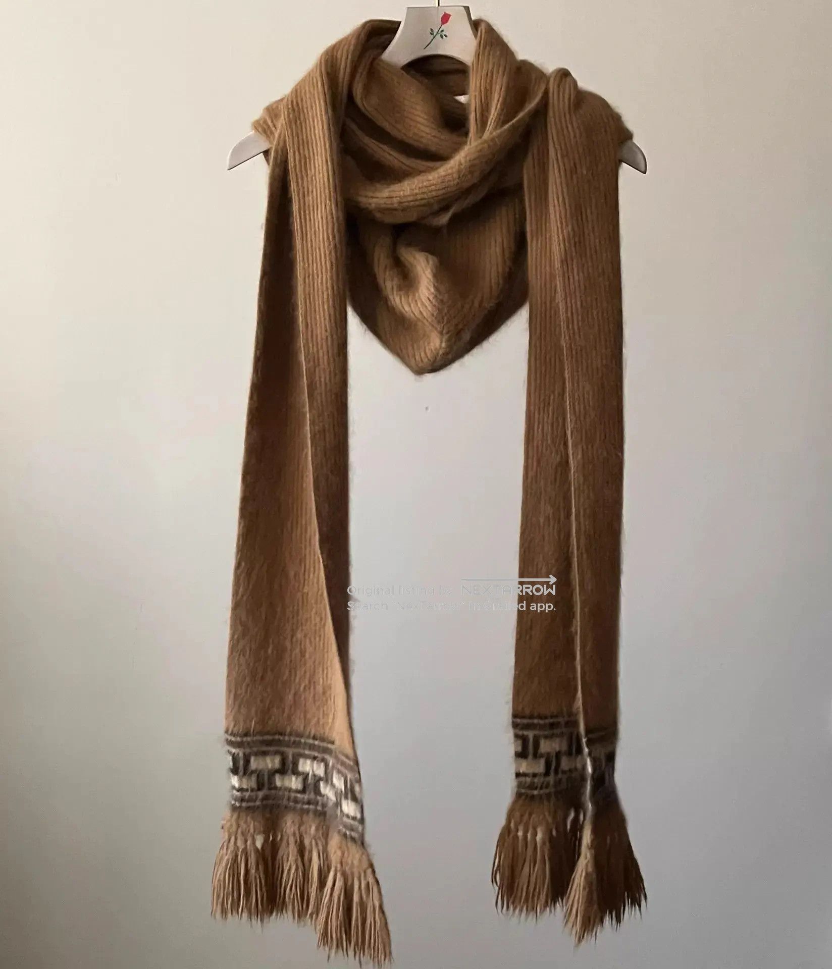 【NUMBER(N)INE】HOODED SCARF 02FW Number (N)ine Number Nine 04AW Give Peace a Chance Scarf-2508