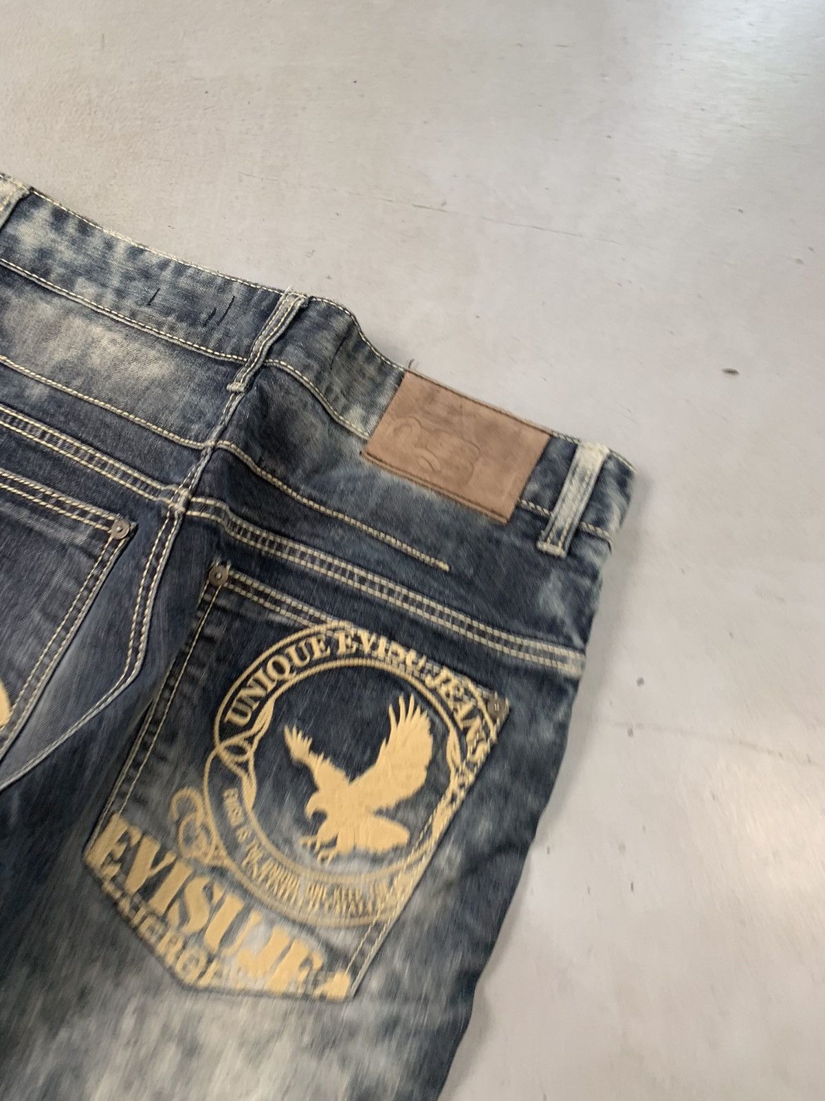 Japanese Brand Vintage Evisu inspired emboridered denim Size US 34 / EU 50 - 4 Thumbnail