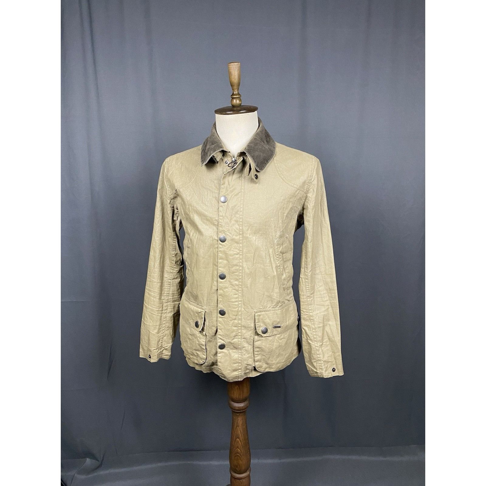 Barbour Barbour Seadale Men's Beige Linen Multipocket Motorcycle Jac Size US S / EU 44-46 / 1 - 2 Thumbnail