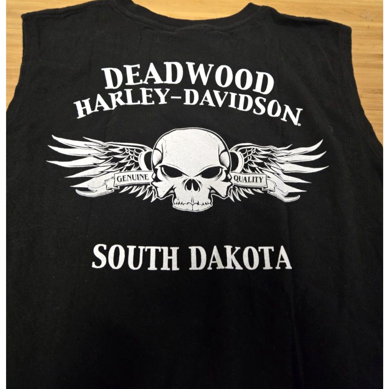 Harley Davidson Harley-Davidson 75th Anniversary 2015 Motorcycle Black Hills Rally Graphic Tee Sleeveless Crew Neck Large Black Unisex Adults Mens Womens Size US L / EU 52-54 / 3 - 5 Thumbnail