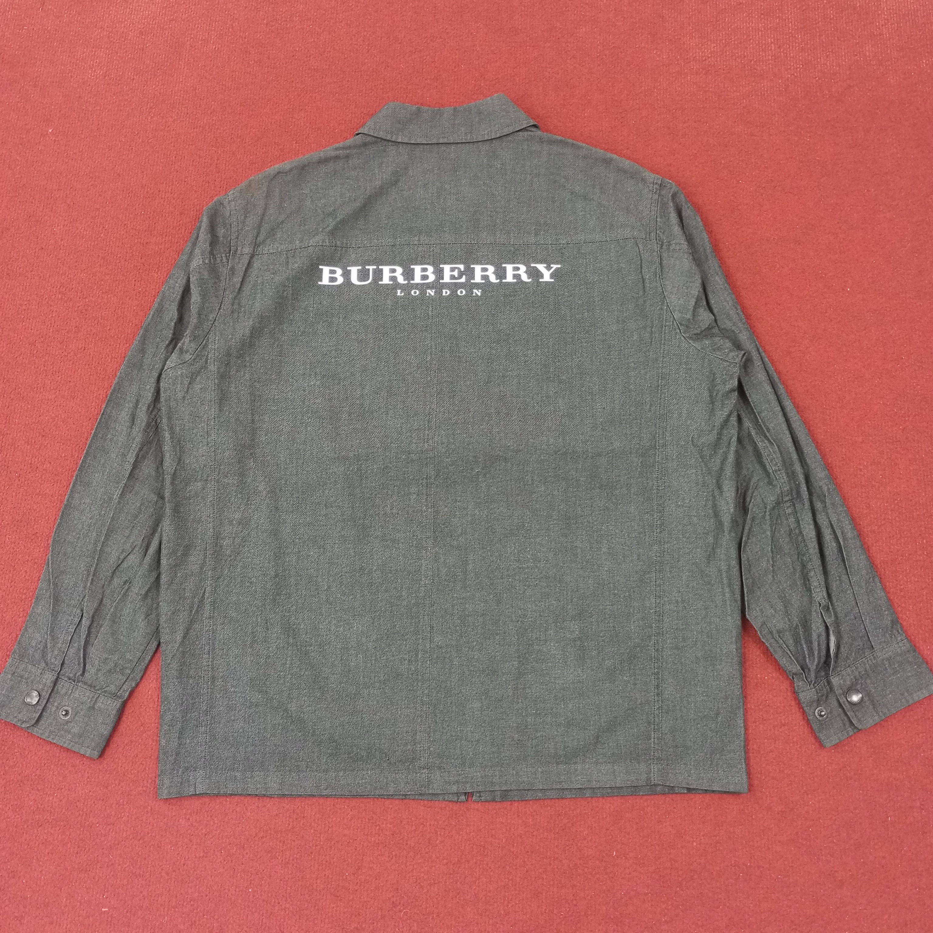 Burberry × Vintage Burberry London Fashion Brand Custom Art Jacket c222n17 Size US L / EU 52-54 / 3 - 1 Thumbnail