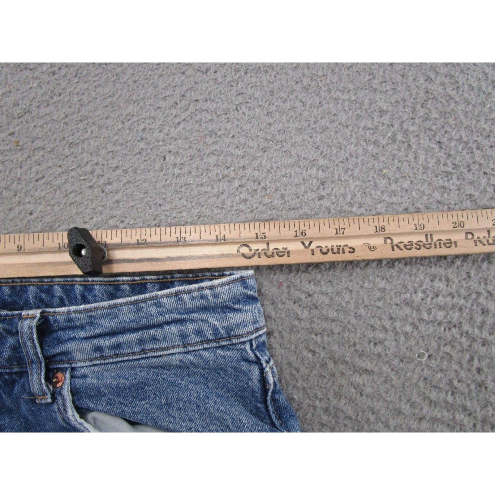 H&M H&M Womens Jeans Button Fly High Rise Blue Denim Size 10 Straight 5-Pocket Design Modern Casual Mens Girls not applicable Size 32" / US 10 / IT 46 - 7 Thumbnail