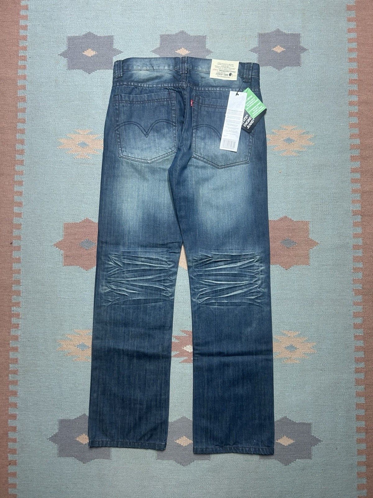 Vintage Vtg Levis Engineered jeans fade NWT DEADSTOCK straight 33x33 Size US 33 - 7 Thumbnail