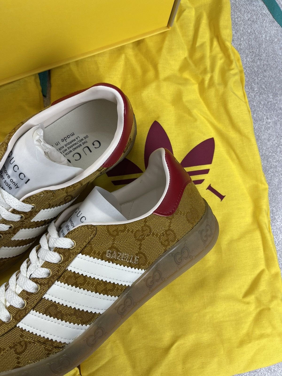 Adidas × Gucci Adidas x Gucci Gazelle OG Monogram Sneakers Size 36 2/3 Size US 5.5 / IT 35.5 - 3 Thumbnail
