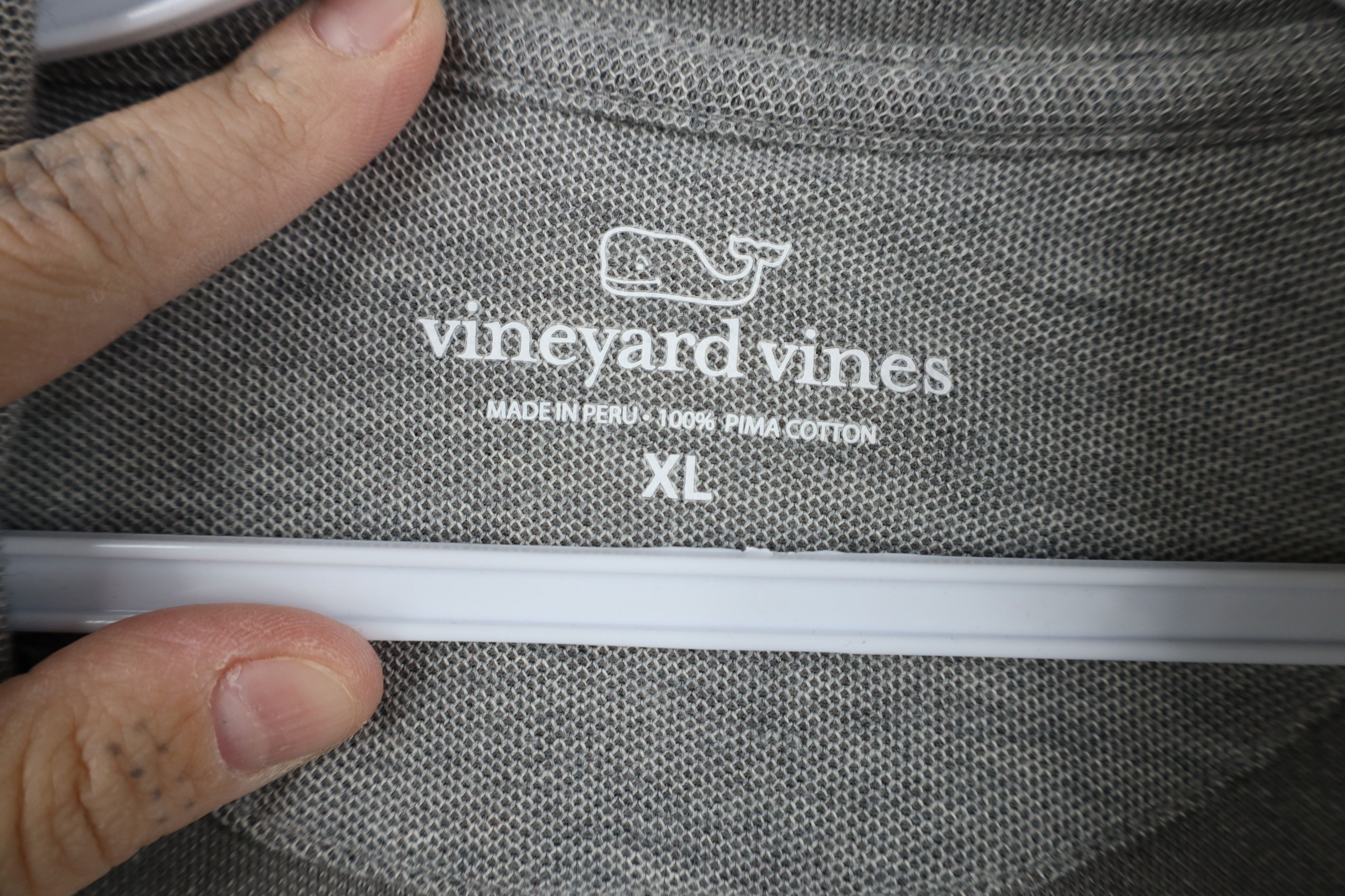 Vineyard Vines Vineyard Vines Cotton Knit Half Zip Pullover Sweater Gray Size US XL / EU 56 / 4 - 4 Thumbnail