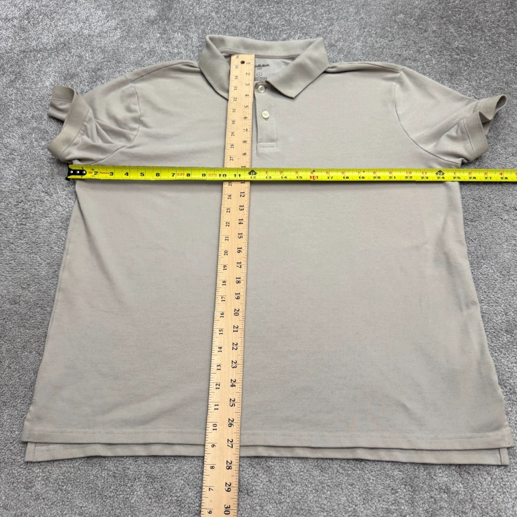 Vintage Goodfellow & Co Polo Shirt Mens XL Tan Short Sleeve Cotton Blend Size US XL / EU 56 / 4 - 6 Thumbnail