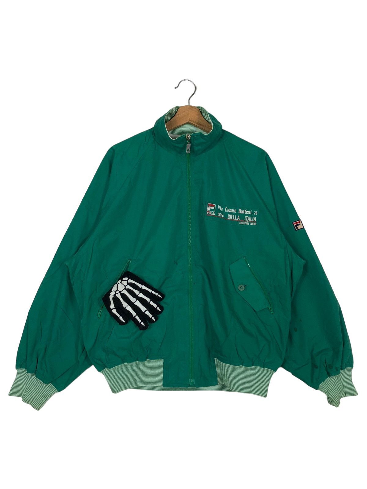 Japanese Brand 🔥90’s Vintage Bomber Jacket Fila Made in Japan Size US L / EU 52-54 / 3 - 1 Thumbnail