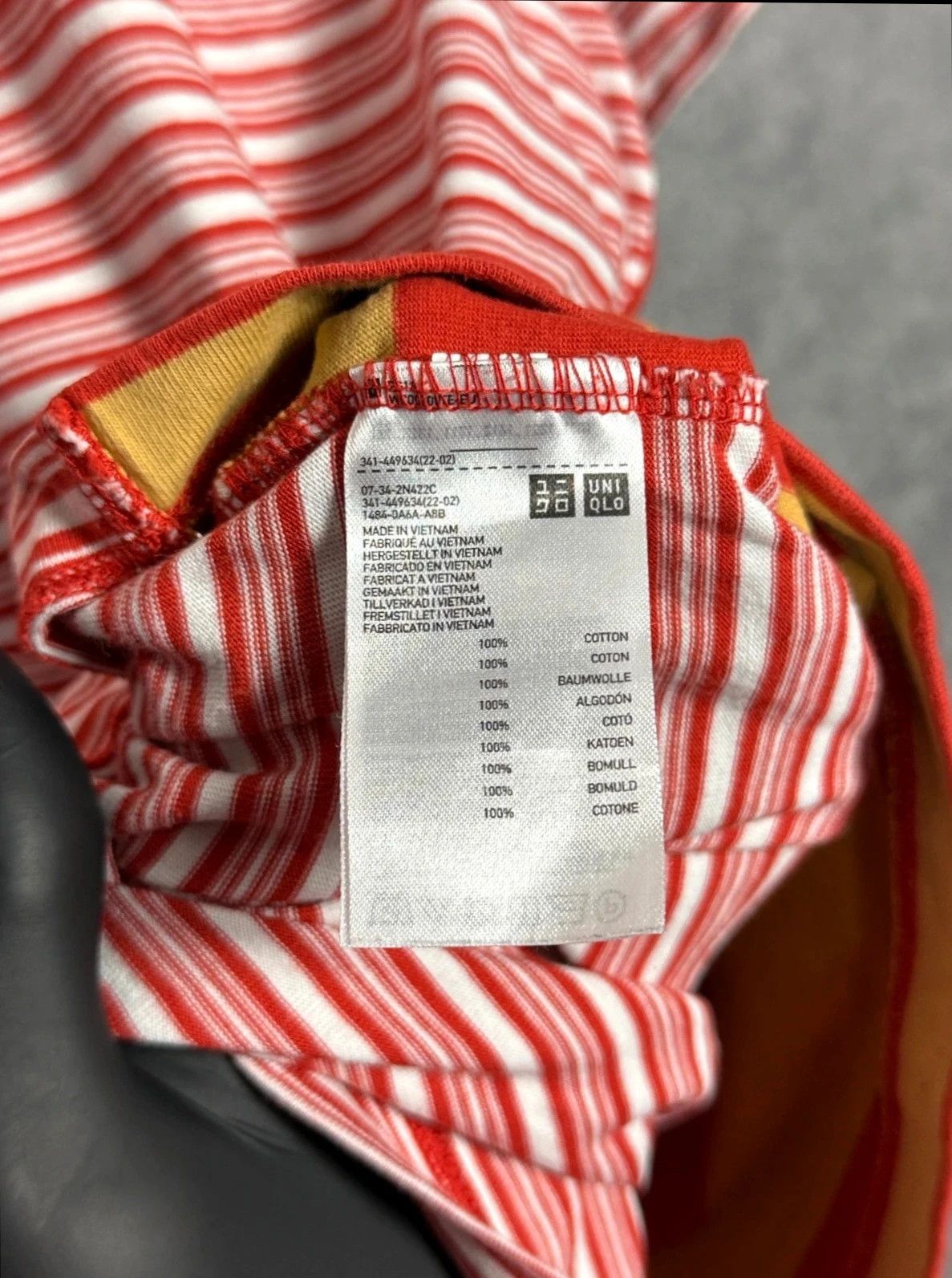 Vintage Marni x H&M T-Shirt Striped Red Yellow White Size US M / EU 48-50 / 2 - 5 Thumbnail