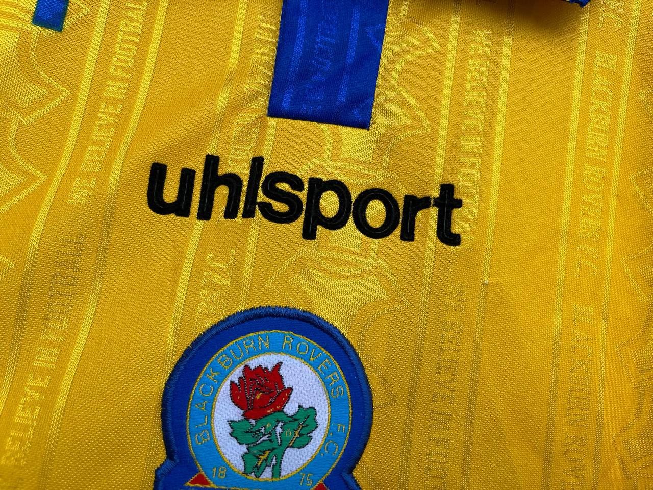 Vintage BLACKBURN ROVERS 1998 2000 SHIRT FOOTBALL JERSEY UHLSPORT Size US XS / EU 42 / 0 - 3 Thumbnail