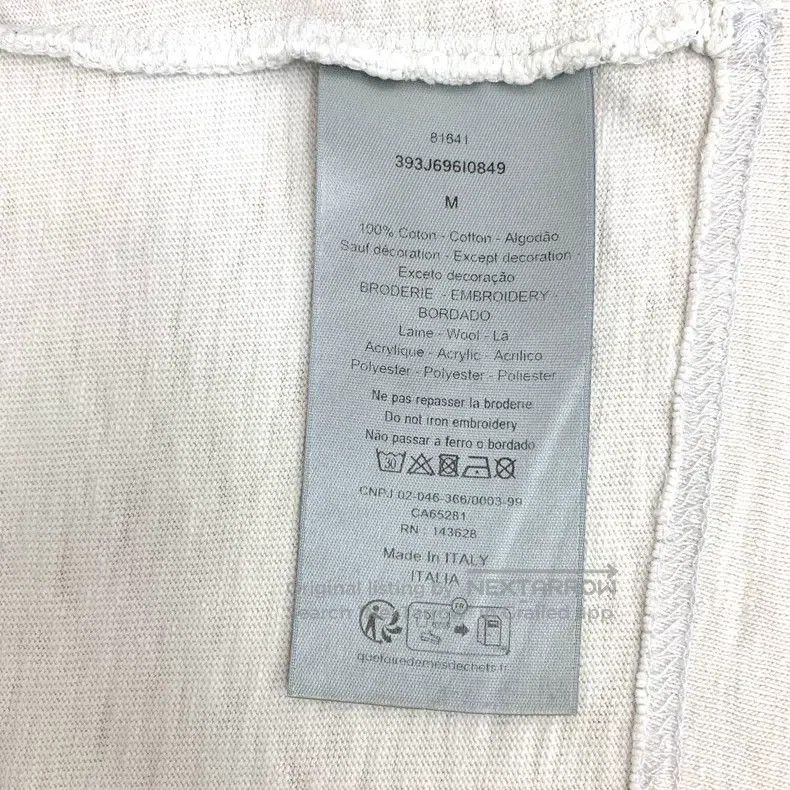 Dior Dior White floral logo letter embroidery cotton round-neck Size US M / EU 48-50 / 2 - 7 Thumbnail