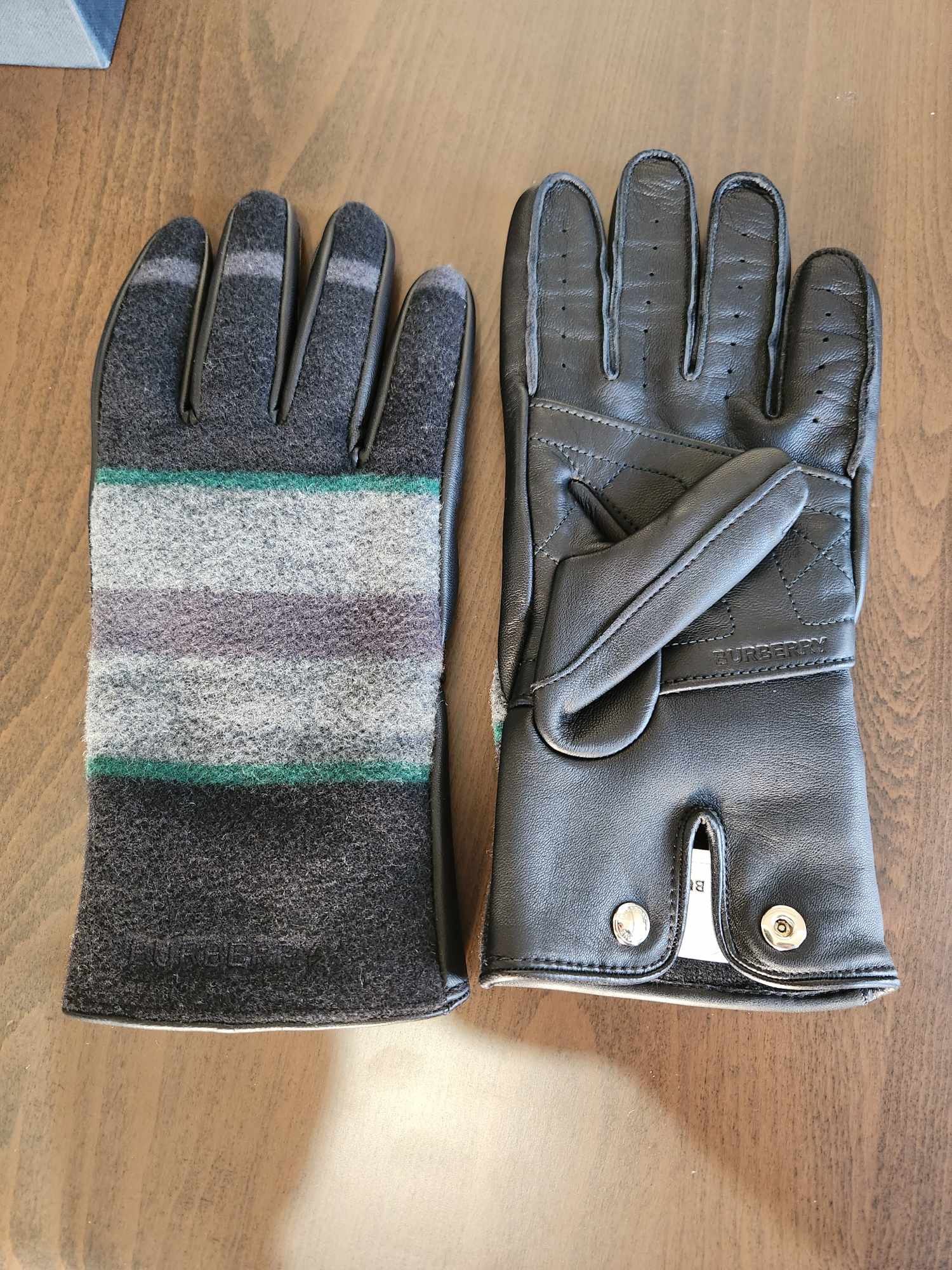 Burberry Burberry Leather Cashmere Gloves Size ONE SIZE - 1 Thumbnail