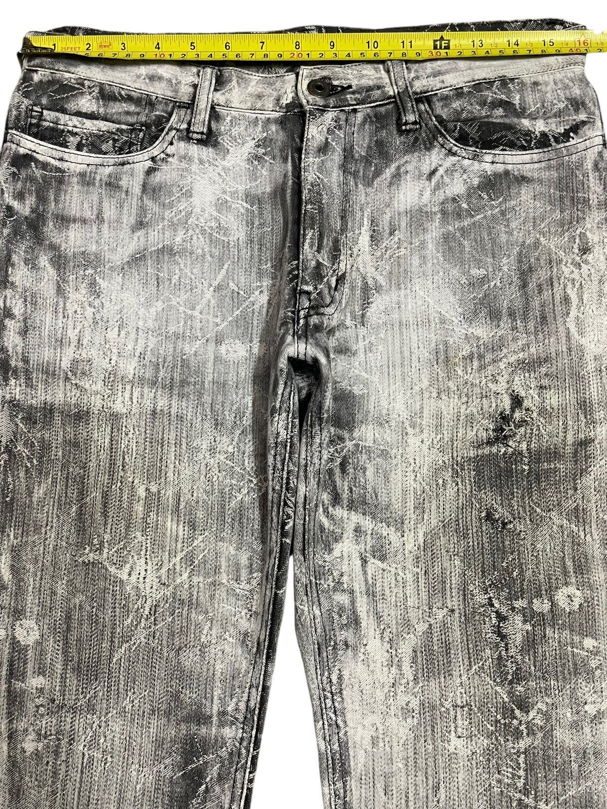 Tornado Mart Vintage Japan Edge Rupert Faded Spider Web Style Flare Jeans Size US 32 / EU 48 - 12 Thumbnail