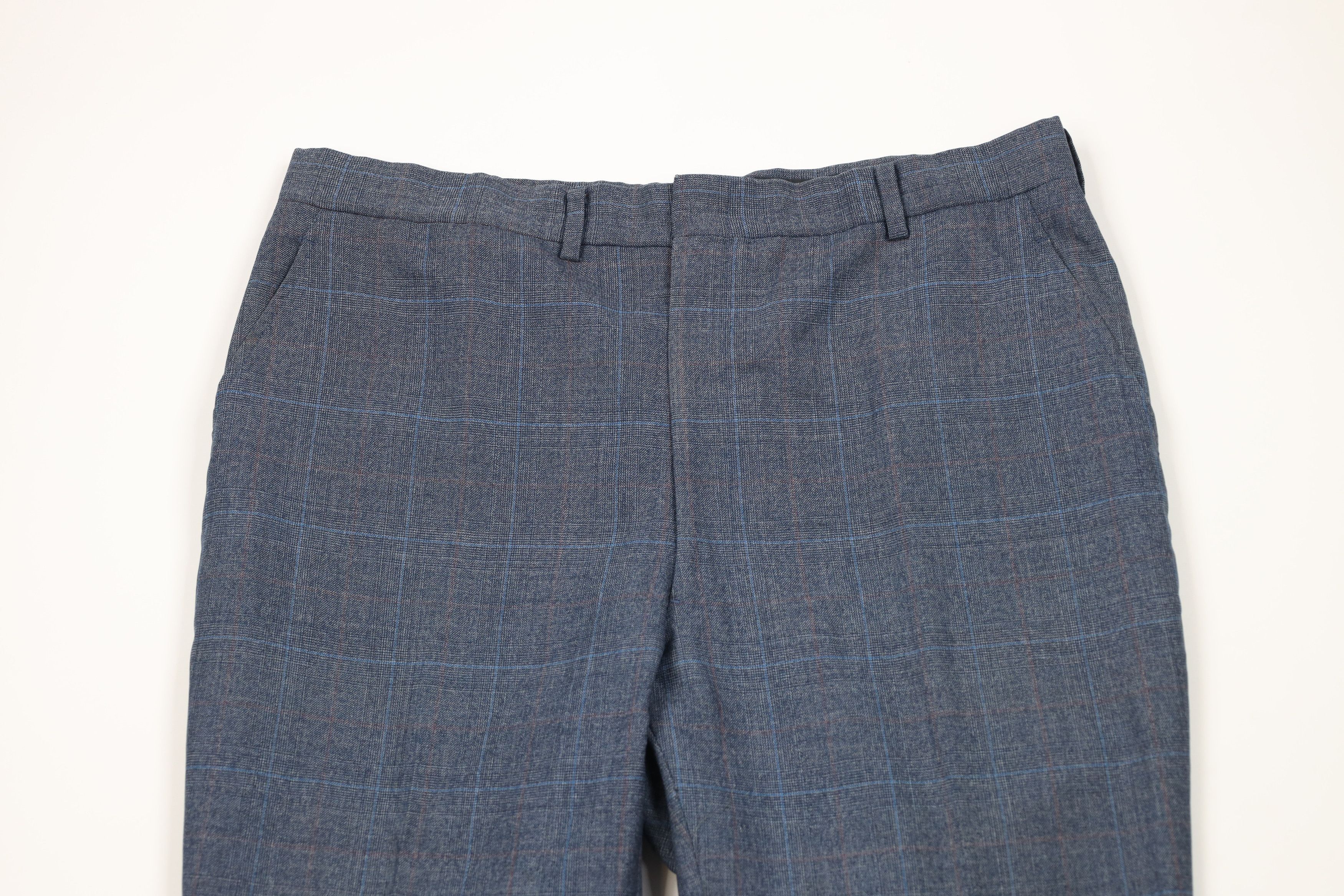 Vintage 70s Streetwear Knit Bell Bottoms Chino Pants Plaid