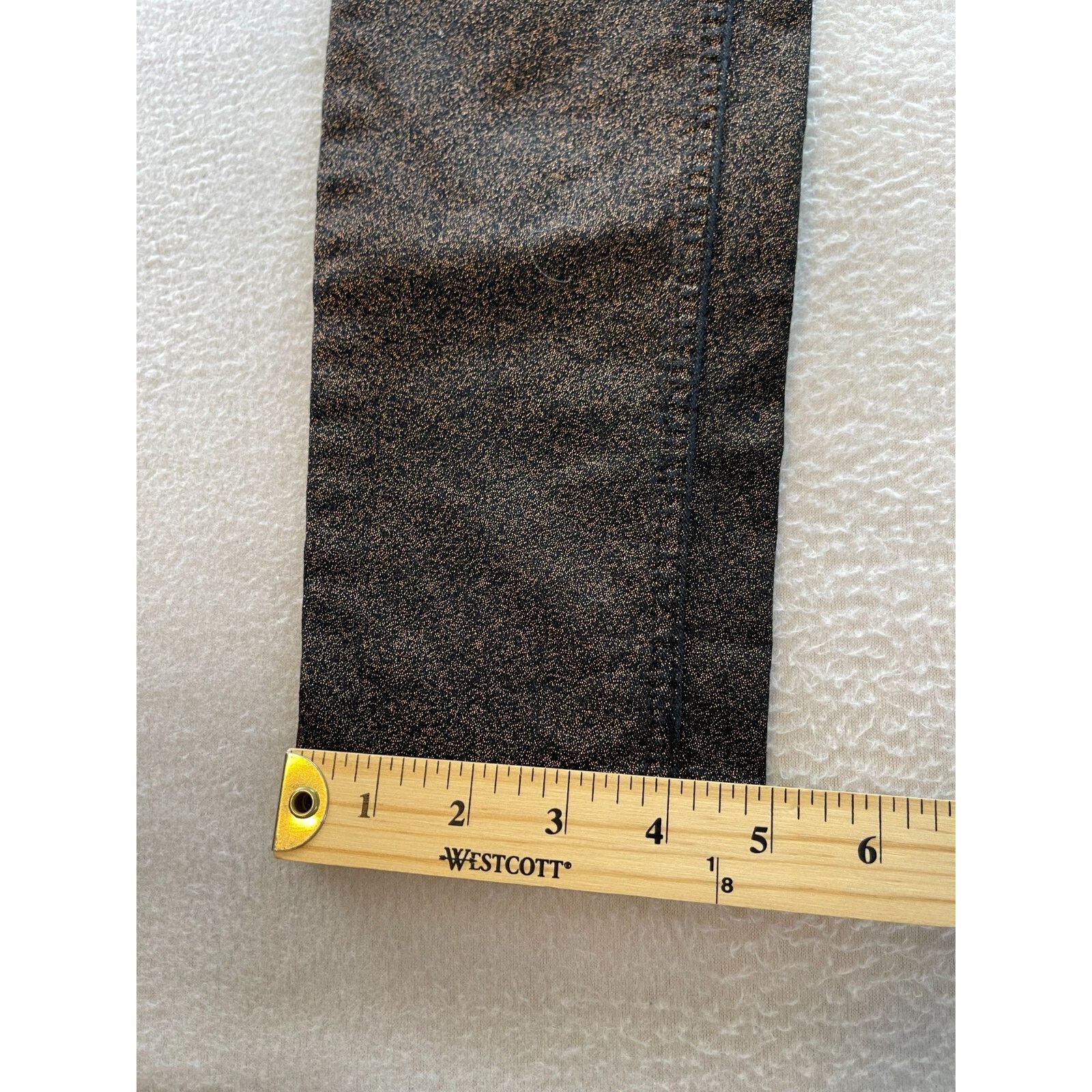 Mango Mango Jeans Womens Size 6 BlackGoldMetallic MidRise Straight Size 28" / US 6 / IT 42 - 5 Thumbnail