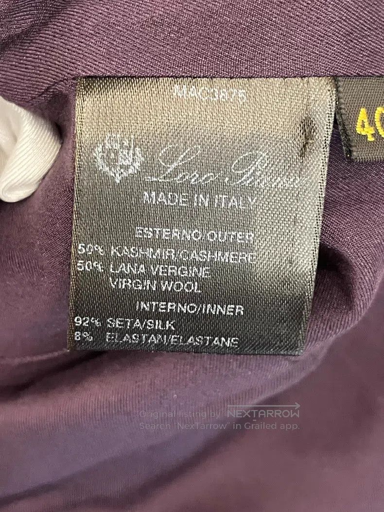 Loro Piana Loro Piana Claret Purple Cashmere and Wool Dress Size XS / US 0-2 / IT 36-38 - 6 Thumbnail