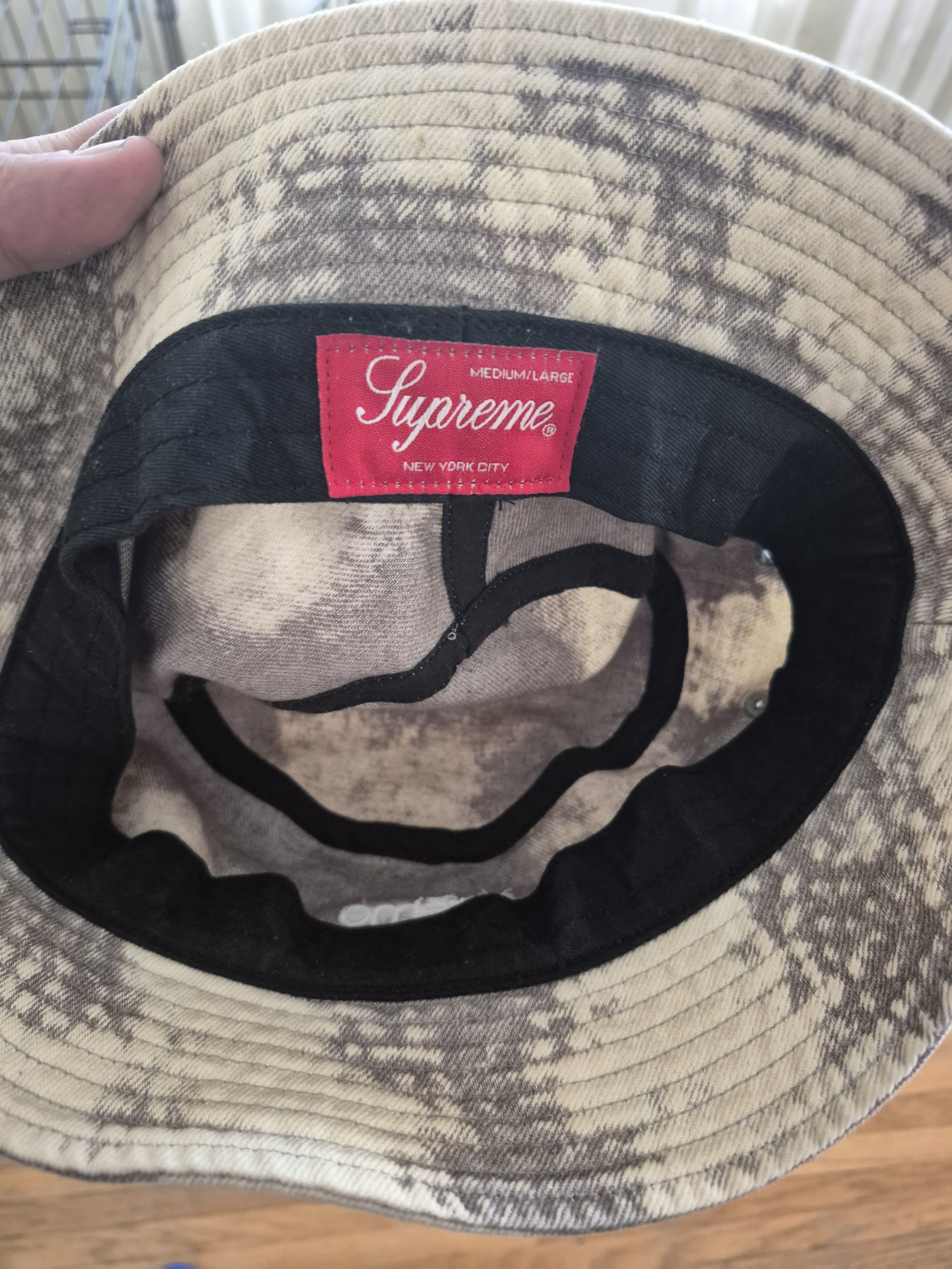 Supreme Supreme Denim Crusher Bucket Hat Bleached Size ONE SIZE - 3 Thumbnail