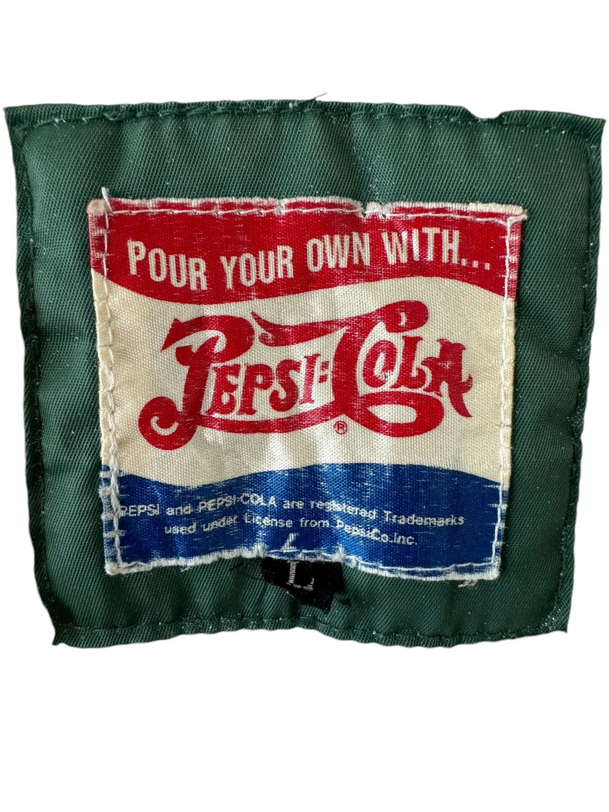 Coca Cola × Pepsi Vintage Pepsi Cola Satin Bomber Jacket Sherpa Lined Size US L / EU 52-54 / 3 - 11 Thumbnail