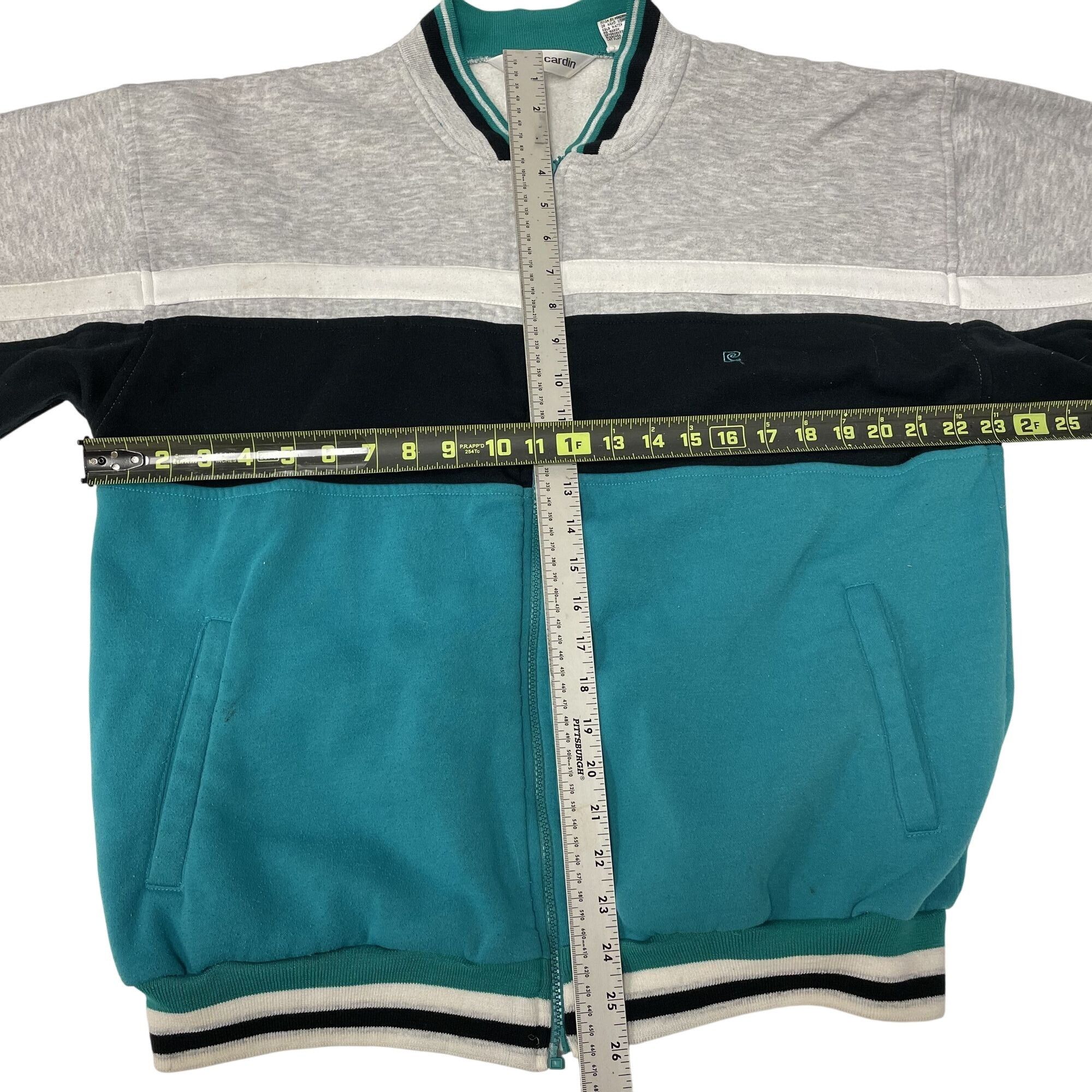 Pierre Cardin Vtg Pierre Cardin HEATHER COLORBLOCK TRI BLEND Jacket Size US XL / EU 56 / 4 - 9 Thumbnail
