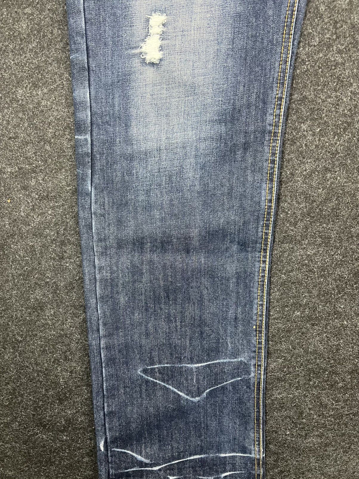 In The Attic In The Attic Homme Distress Punk Bondage Bootcut Jeans Size US 33 - 3 Thumbnail