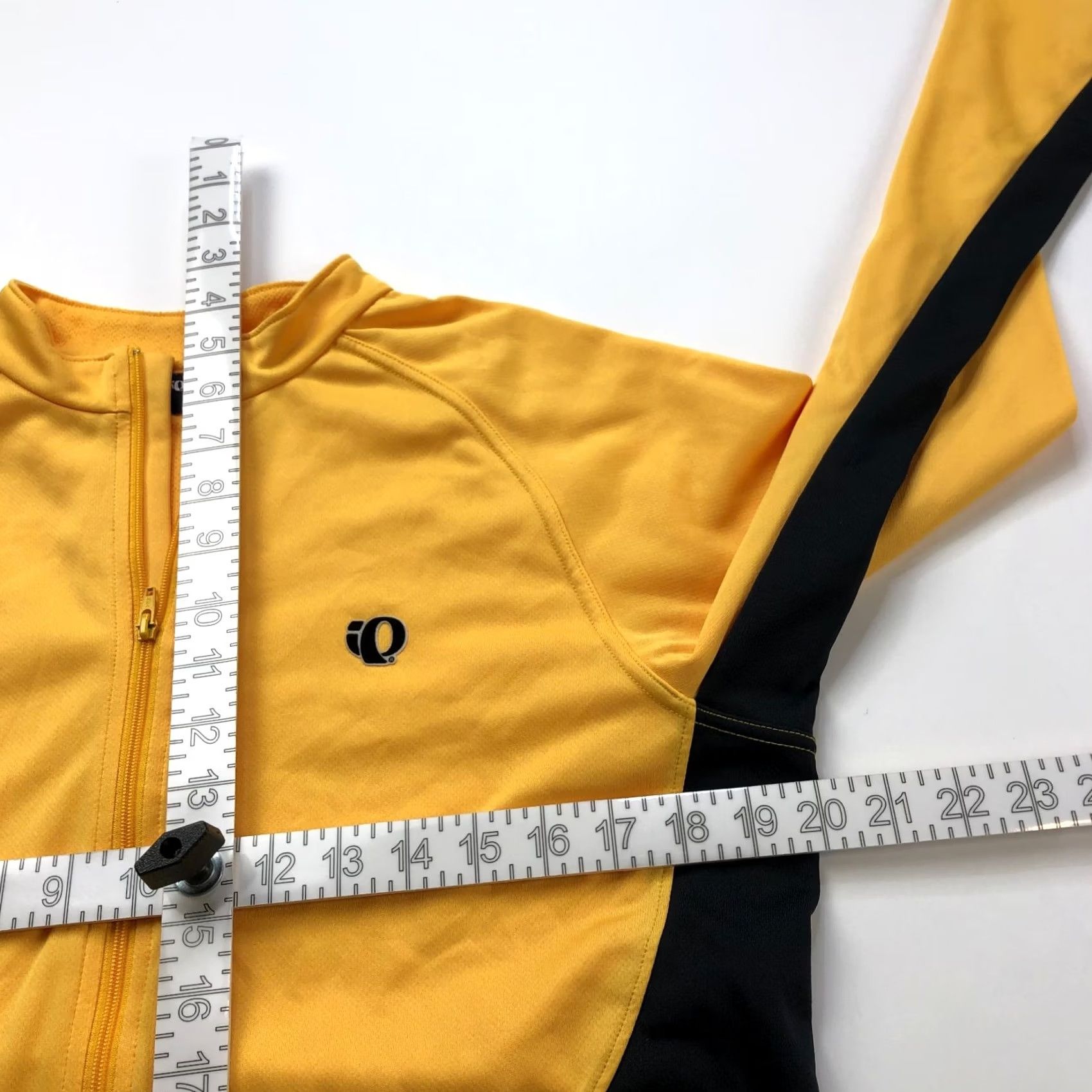 PEARL iZUMi Pearl Izumi Mens Medium Polyester Cycling Full Zip Jacket Yellow Black Jacket Windbreaker Pockets Zipped Pockets Sports Bike 80s Vintage No Mens Size US M / EU 48-50 / 2 - 4 Thumbnail