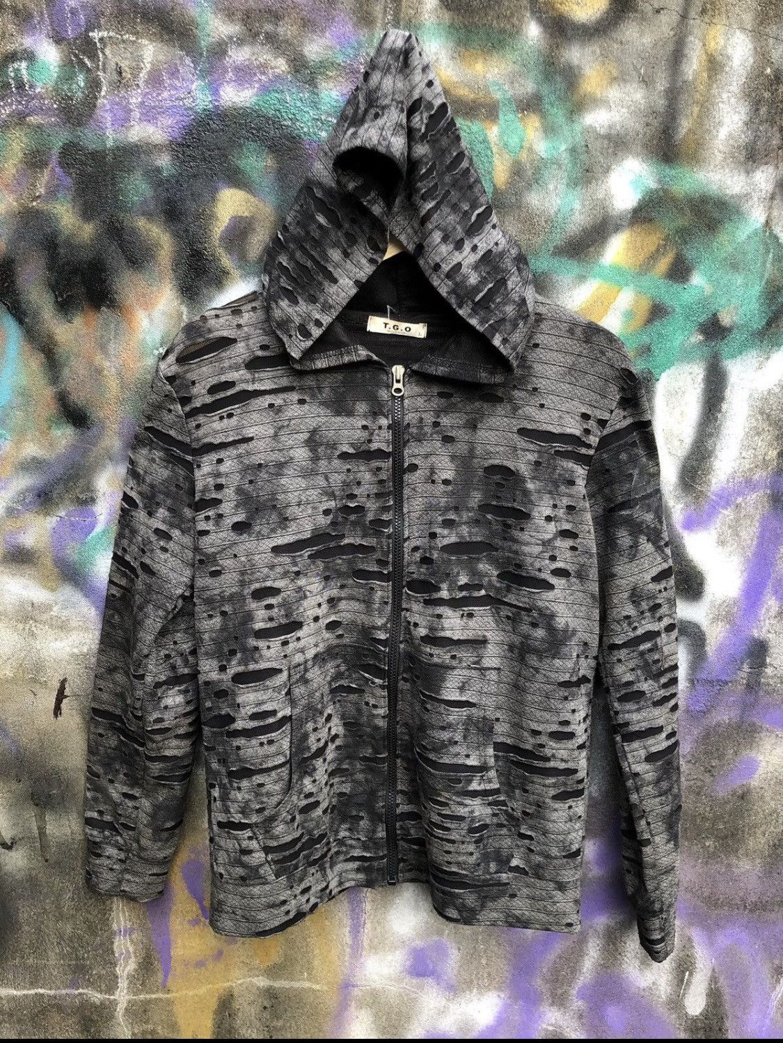 If Six Was Nine × Japanese Brand × KMRii Hoodie unknow brand distressed punk style Size US L / EU 52-54 / 3 - 1 Thumbnail