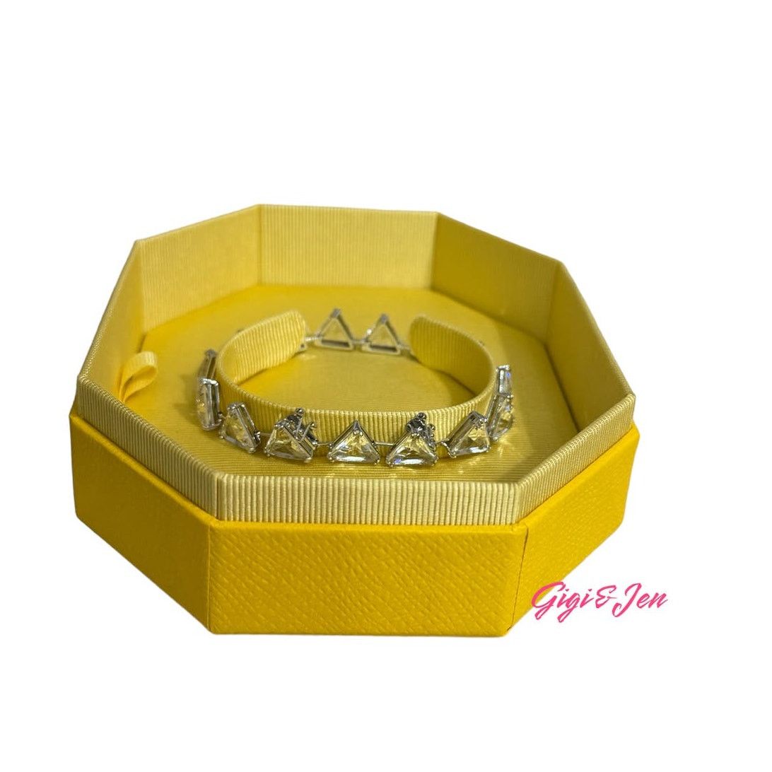 Swarovski Swarovski Ortyx bracelet Triangle cut, White, Rhodium plated Size ONE SIZE - 2 Thumbnail