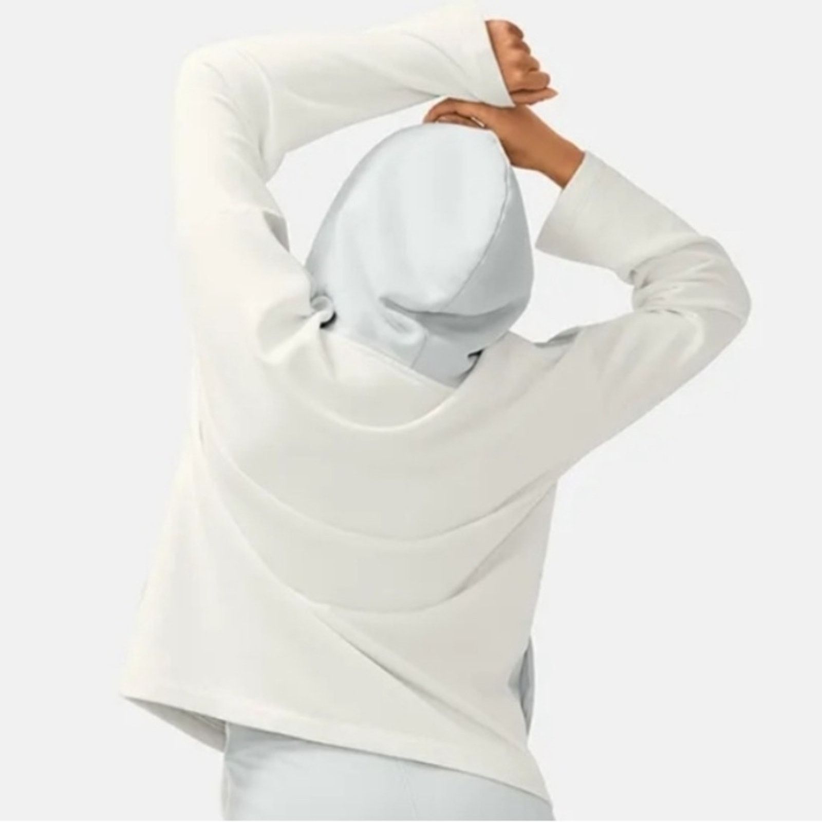 Outdoor Voices Outdoor Voices Cotton Terry Oversized Hoodie - Dove/Bone M Size M / US 6-8 / IT 42-44 - 2 Thumbnail