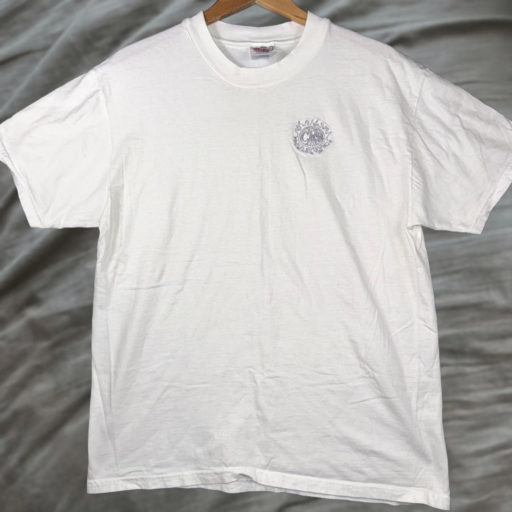 Hanes VINTAGE Hanes Beefy-T Shirt Mens Large White Graphic Tee Cow/Graphic Print Sh*t Size US L / EU 52-54 / 3 - 1 Thumbnail