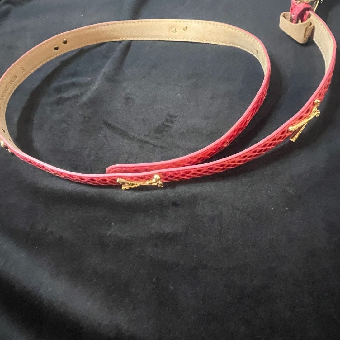 Other Women's Snake Skin RED Belt Small Golf Club Buckle NWT Size ONE SIZE - 4 Thumbnail