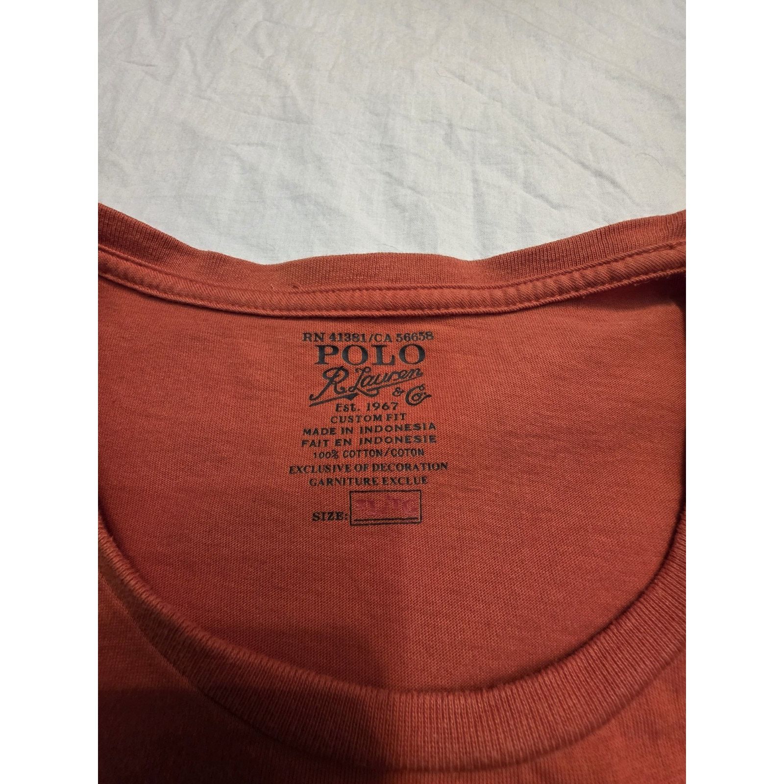 Ralph Lauren Polo Ralph Lauren Men's Single Stitch Xl Short Sleeve Orange Size US XL / EU 56 / 4 - 4 Thumbnail