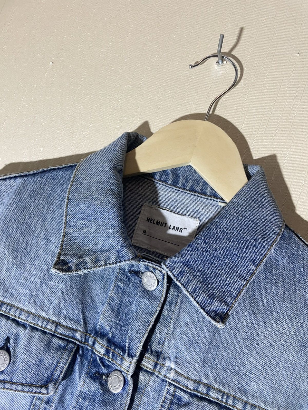 Helmut Lang × Japanese Brand Helmut Lang Japanese vintage archive denim jacket Size S / US 4 / IT 40 - 9 Thumbnail