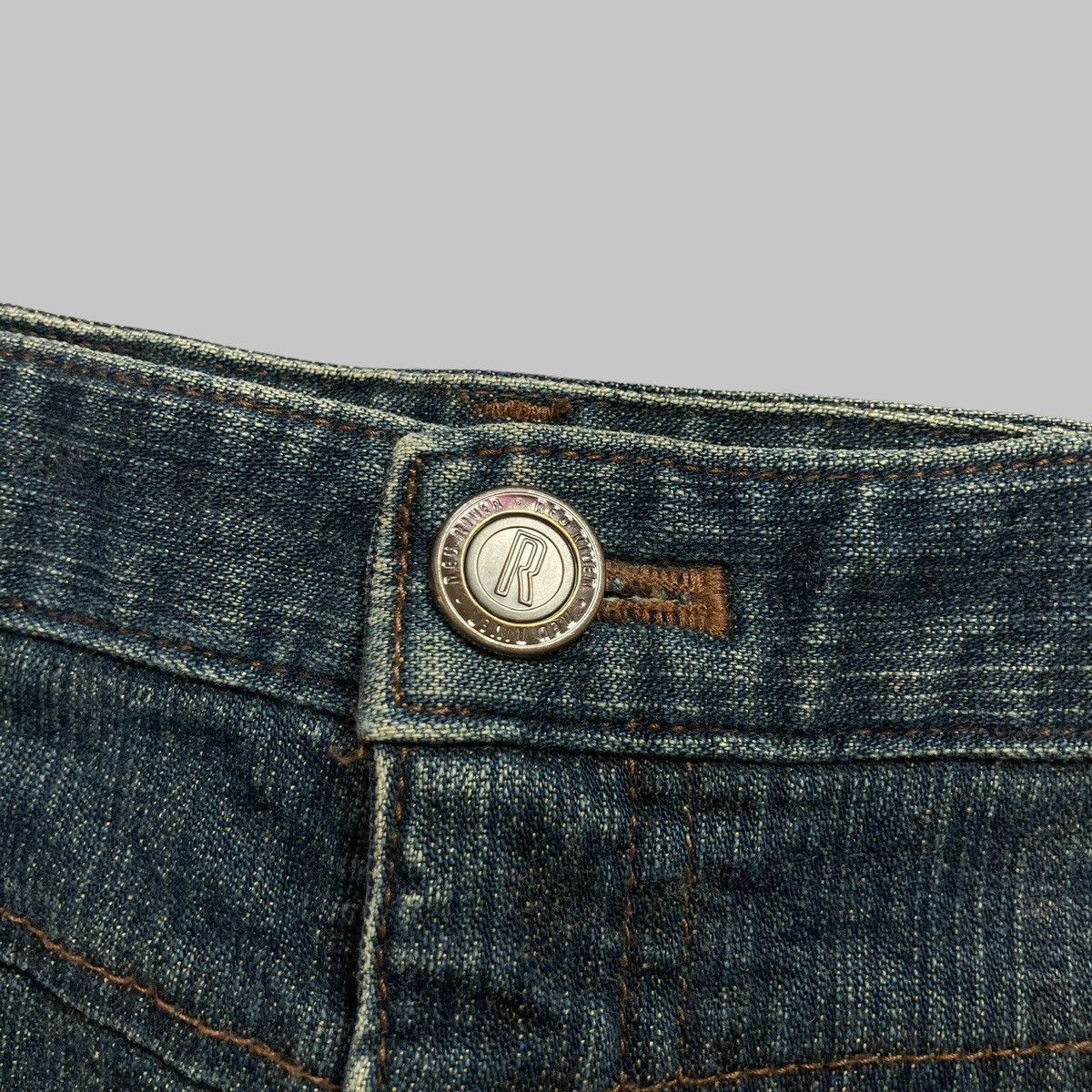 Tornado Mart RED RIVER - Flared Corduroy Jeans Two Tone Japanese Brand Size 28" / US 6 / IT 42 - 7 Thumbnail