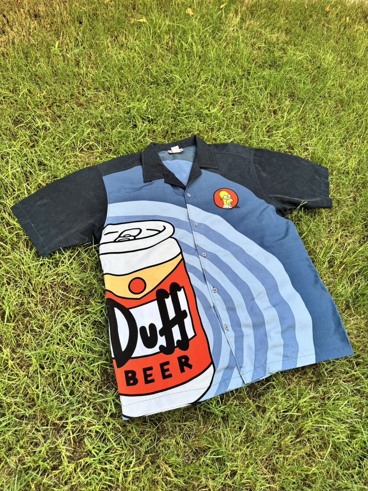 The Simpsons The Simpsons Duff Beer Fox 2002 Bowling Shirt Size US L / EU 52-54 / 3 - 3 Thumbnail