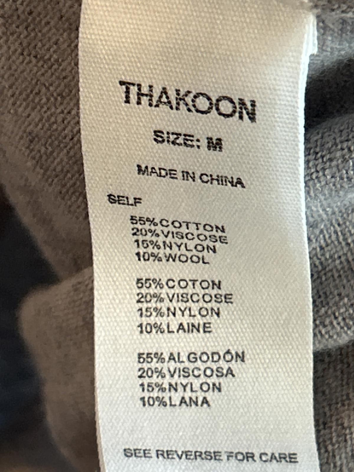 THAKOON NWT Thakoon Sweater Medium Grey Pullover V-Neck Long Sleeve Size M / US 6-8 / IT 42-44 - 4 Thumbnail