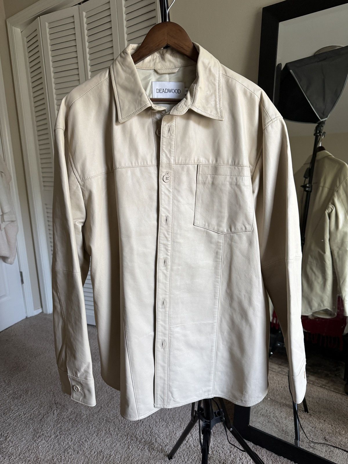 Deadwood Deadwood spoke leather shirt jacket Size US XXL / EU 58 / 5 - 1 Thumbnail