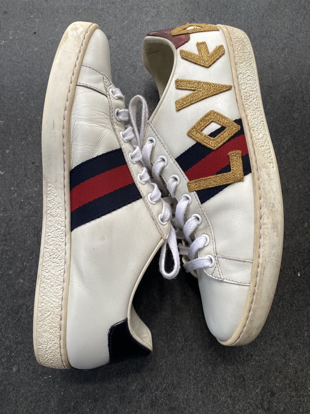 Gucci Gucci Ace Loved Sneakers Size US 7 / IT 37 - 6 Thumbnail