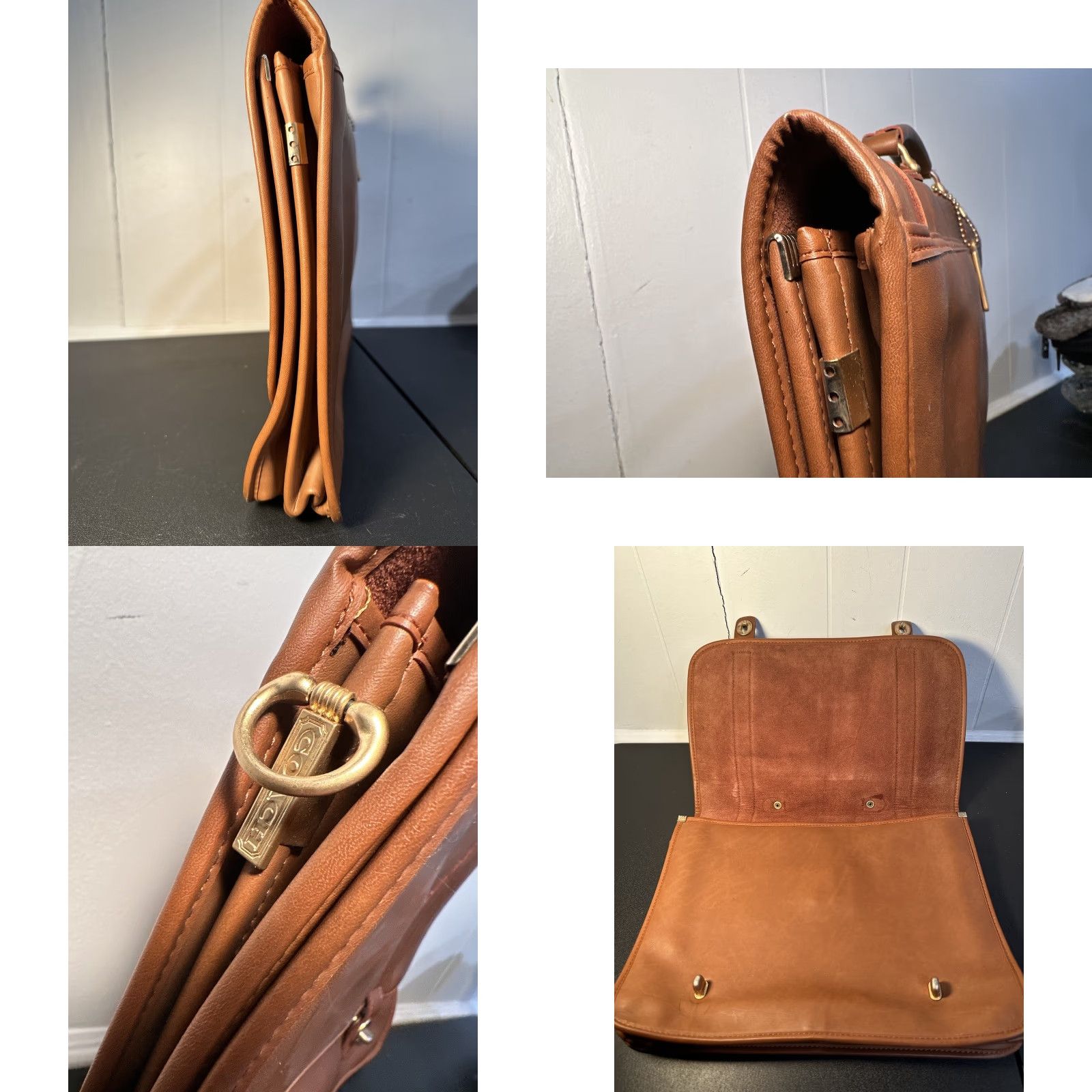 Coach VTG Coach Travel Bag / Briefcase / Leather Bag / Business Luggage - Brown - Large - Men - Vintage Size ONE SIZE - 9 Thumbnail