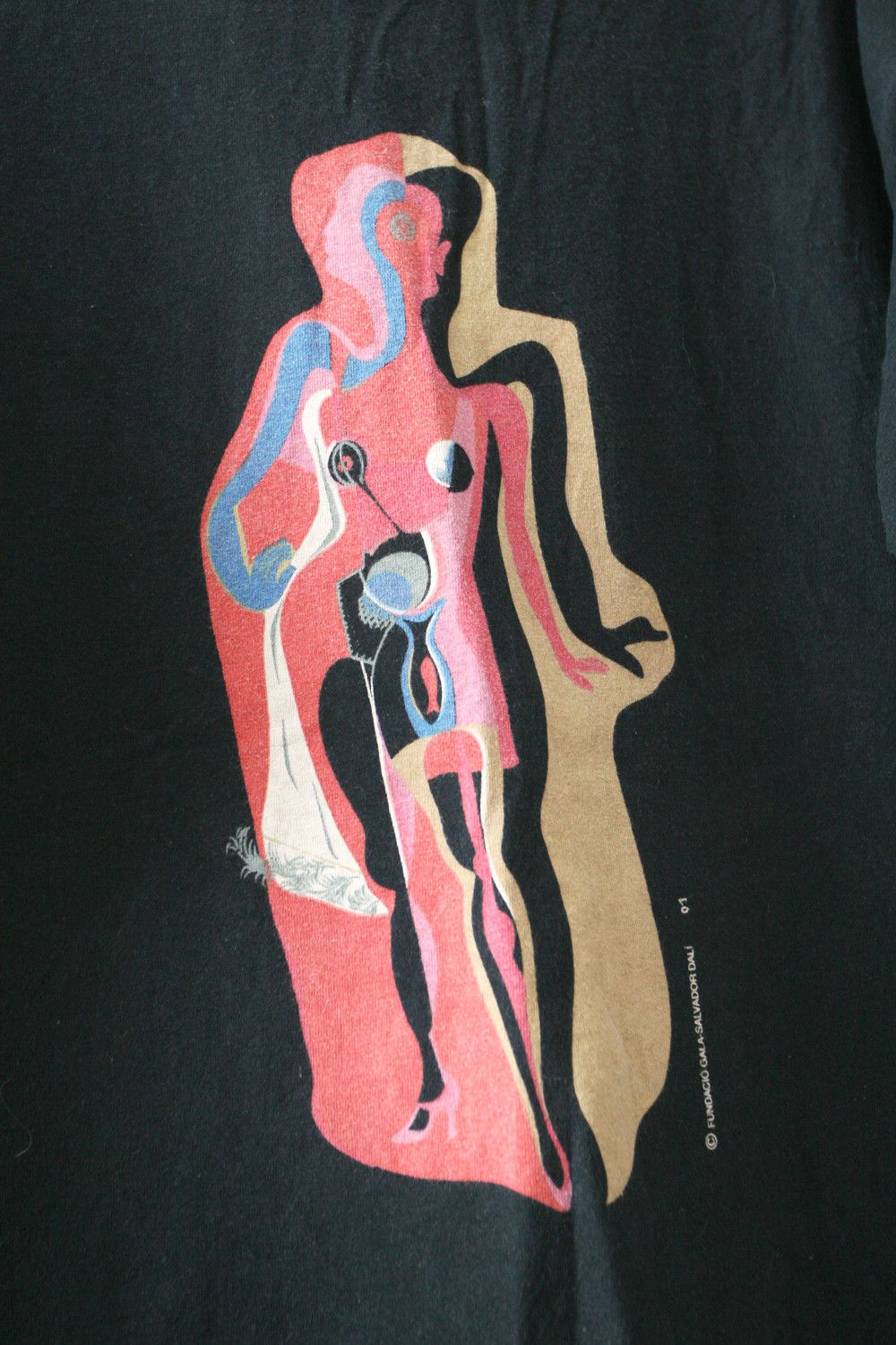 Vintage Vintage 01 Salvador Dali Barcelona Mannequin Art Tee T Shirt Size US XL / EU 56 / 4 - 3 Thumbnail