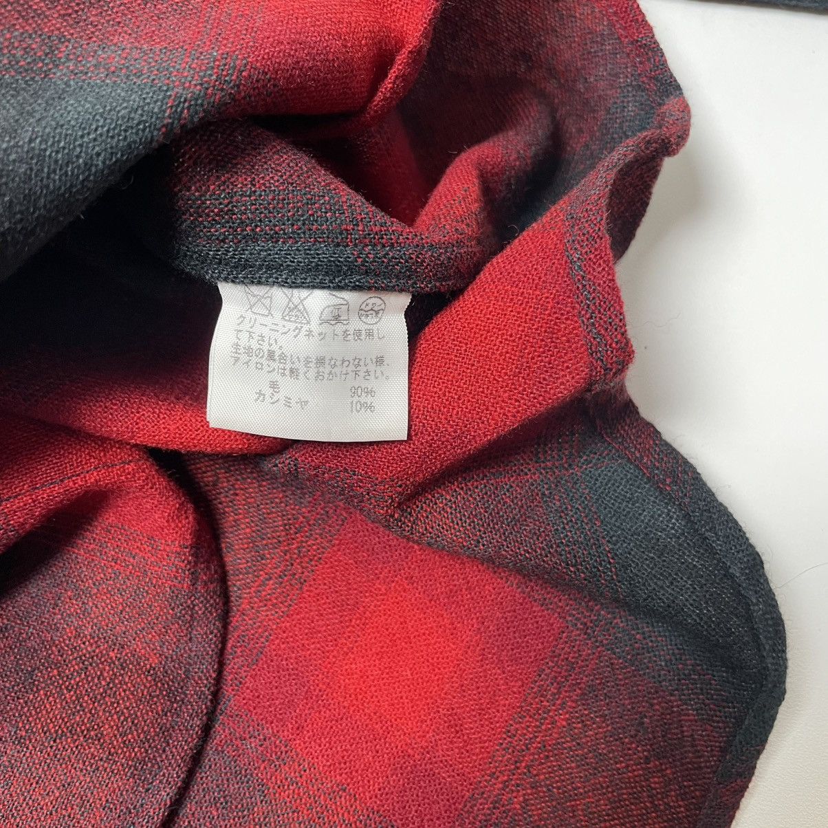 Zucca Issey Miyake Zucca Plaid Wool Flannel Shirt Size US S / EU 44-46 / 1 - 7 Thumbnail