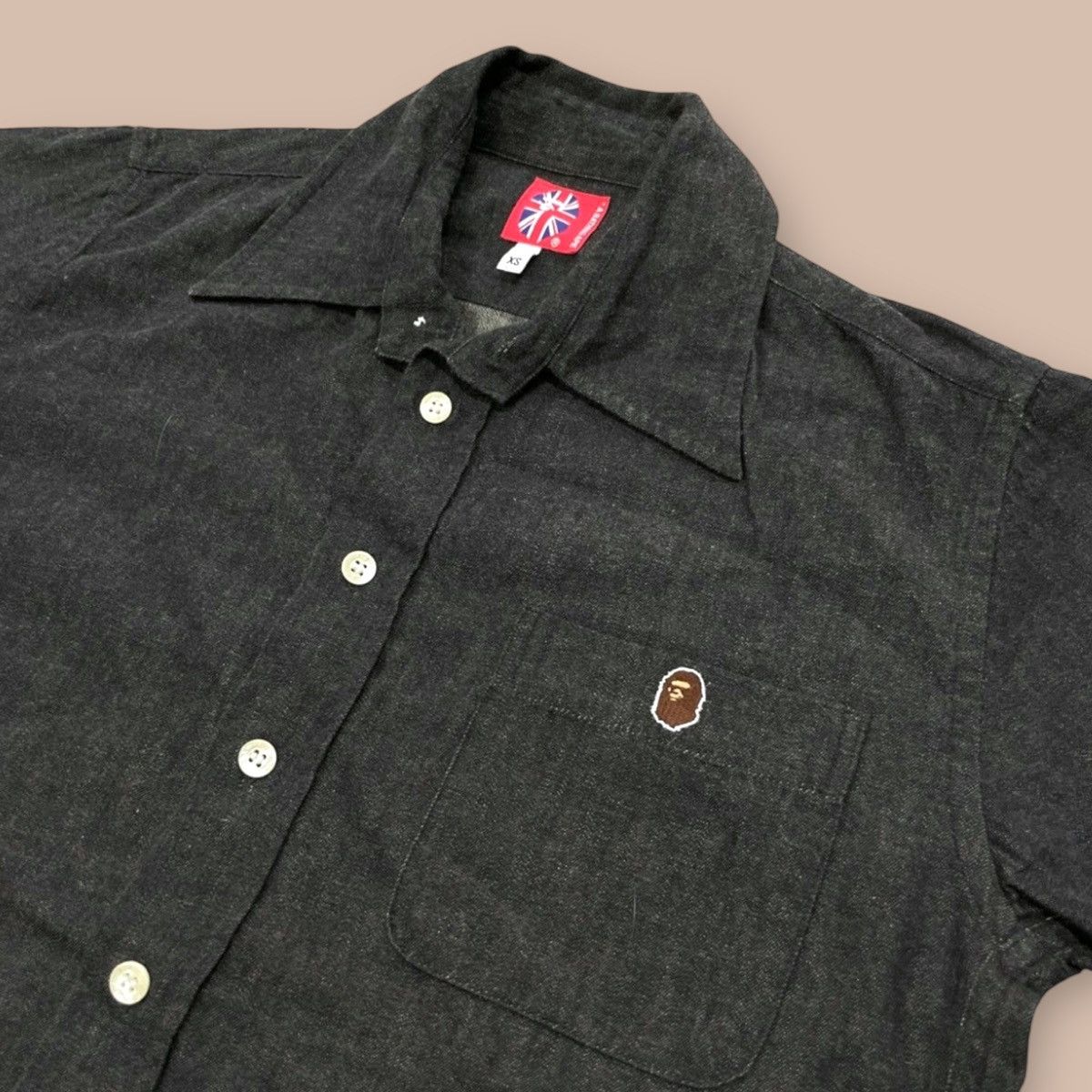 Bape OG 90’s BAPE Black Denim Button up shirt Size US XS / EU 42 / 0 - 4 Thumbnail