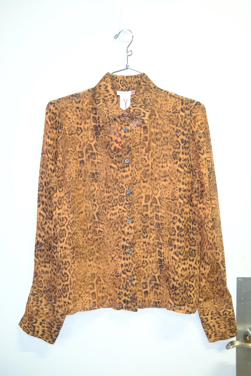 Jean Charles De Castelbajac 90's Castelbajac Leopard Print Long Sleeve Button-Up Size M / US 6-8 / IT 42-44 - 1 Thumbnail