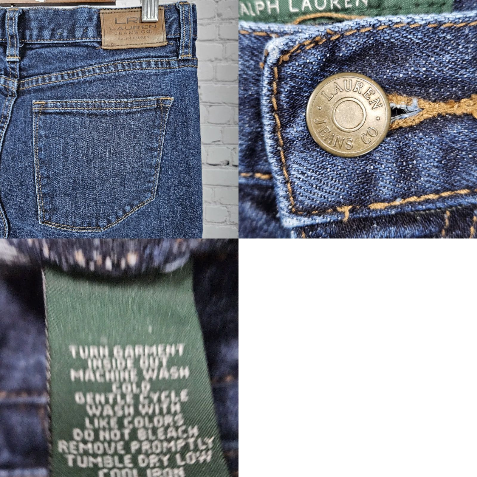 Ralph Lauren Ralph Lauren Jeans Women 5-Pocket Blue Classic Straight Mid Rise Dark Wash 6 29x29.5 90s Style Size 28" / US 6 / IT 42 - 9 Thumbnail