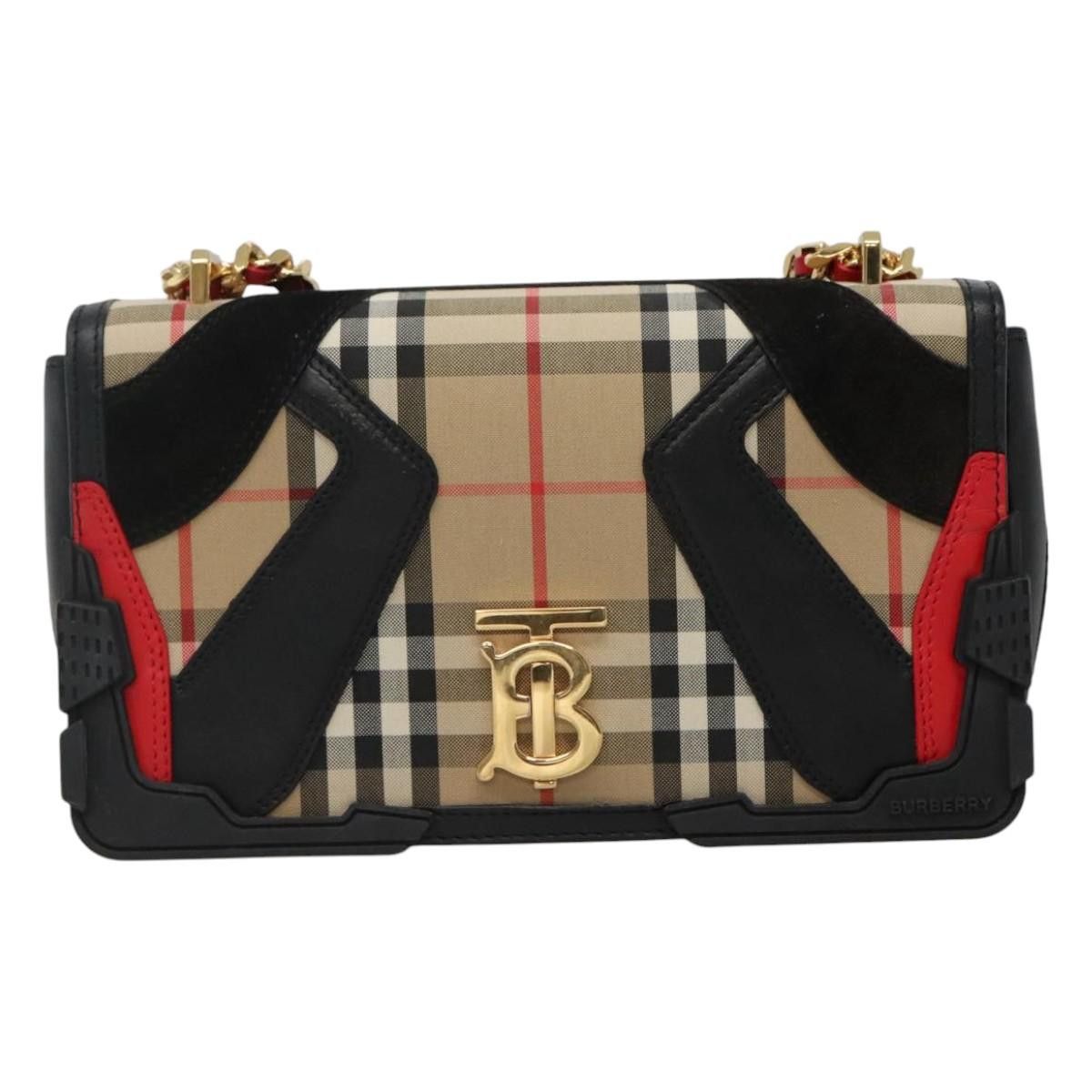 Burberry Tb Beige Canvas Shoulder Bag (Pre-Owned) Size ONE SIZE - 1 Thumbnail