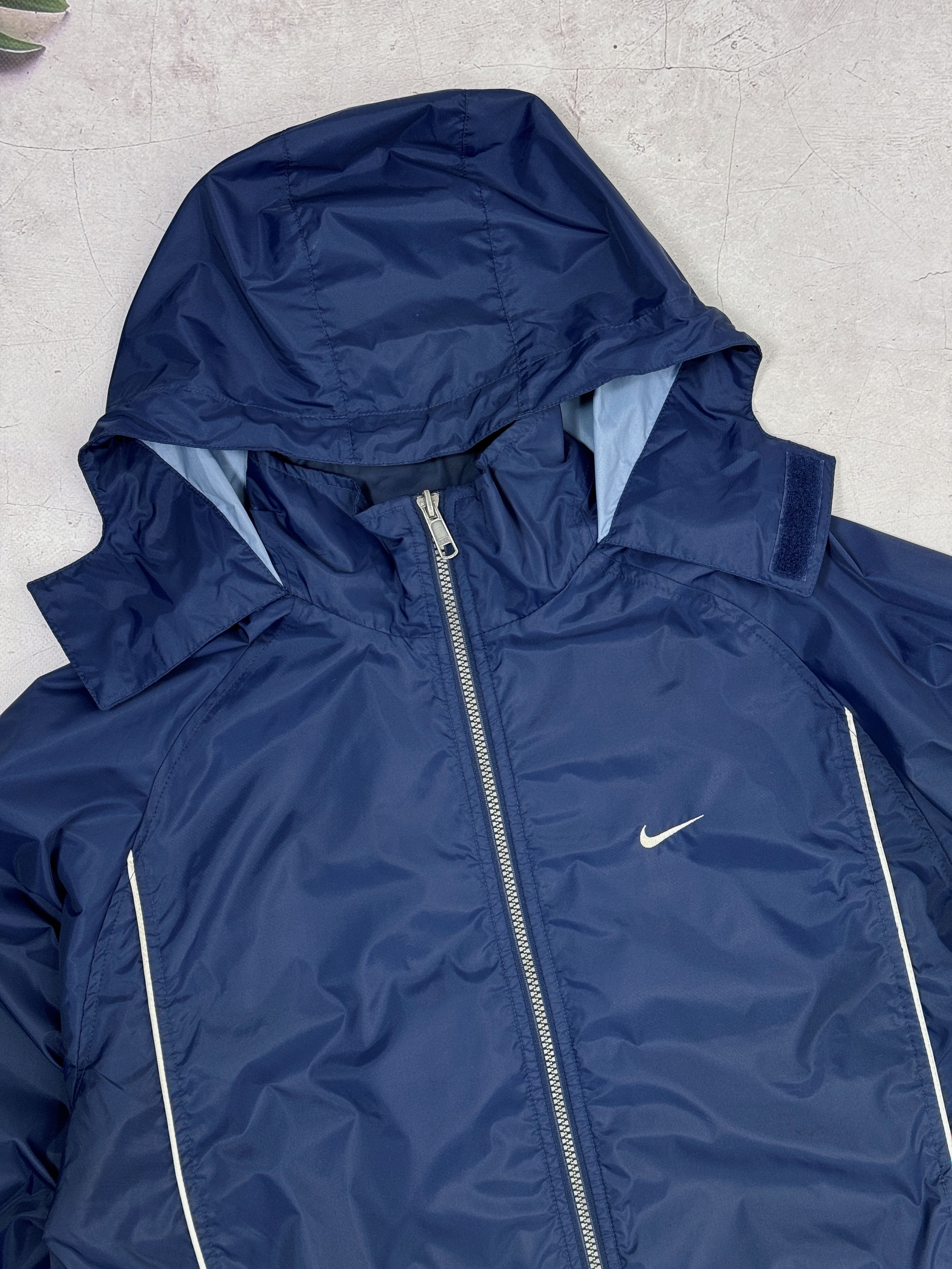 Nike × Vintage Y2K Nike Windbreaker Jacket Nylon Big Back Swoosh Logo Size US M / EU 48-50 / 2 - 4 Thumbnail
