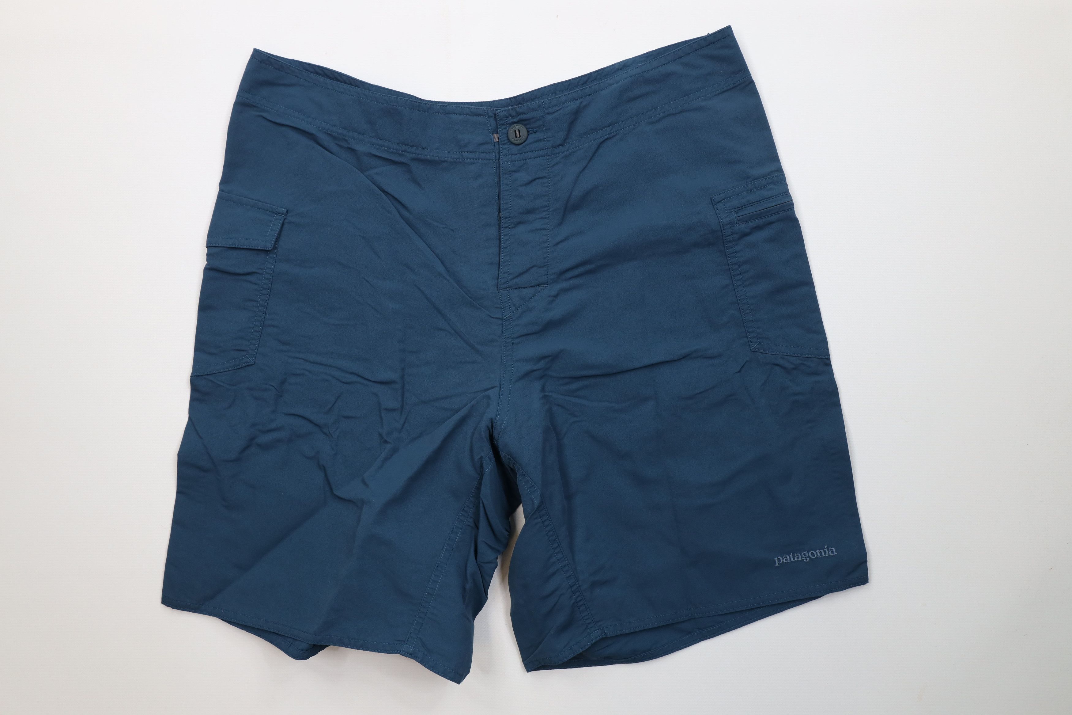 Patagonia Patagonia Spell Journeyman Hiking Trekking Cargo Shorts Blue Size US 35 - 1 Thumbnail